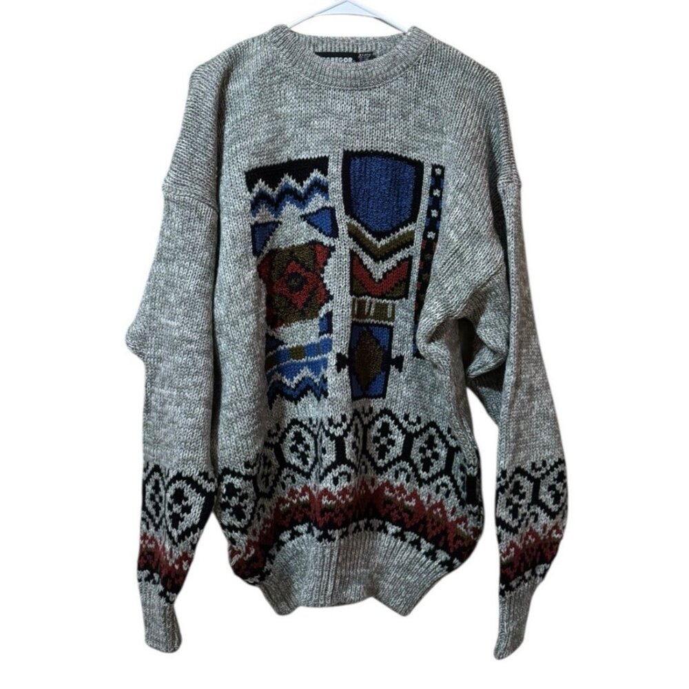 McGregor Classics Knit Sweater Wool Blend Size XL Knit Grandpacore Vintage